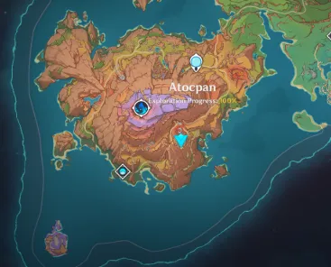 Genshin Impact Version 5.5 Atocpan and Ancient Sacred Mountain map