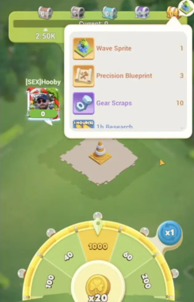 Tiles Survive wheel-spinning