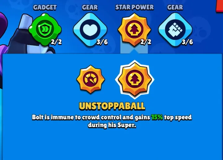 Unstoppaball bolt gear
