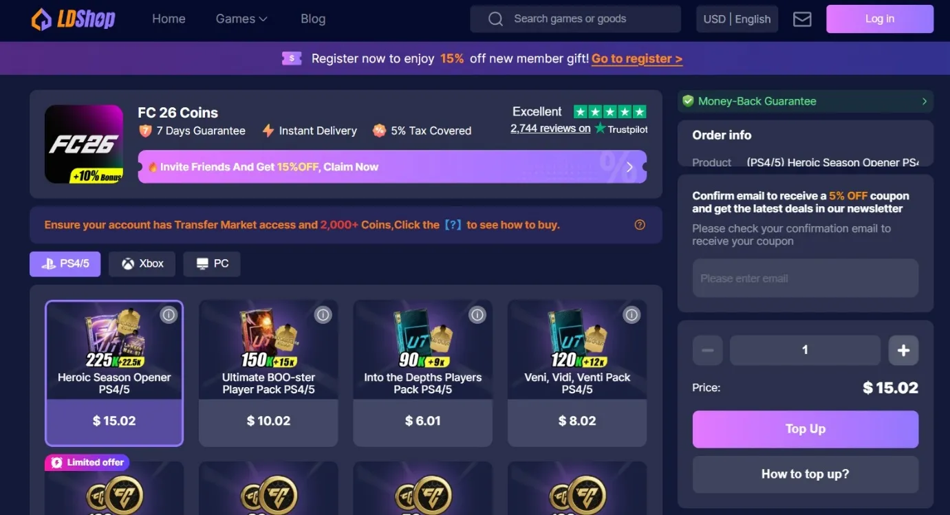 buy FC 26 Coins in LDShop