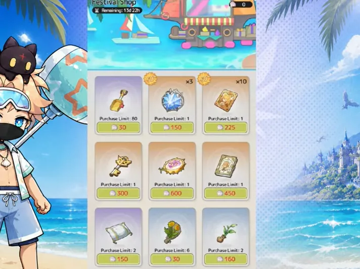 Festival Shop – How Much Does It Cost to Clear Everything?