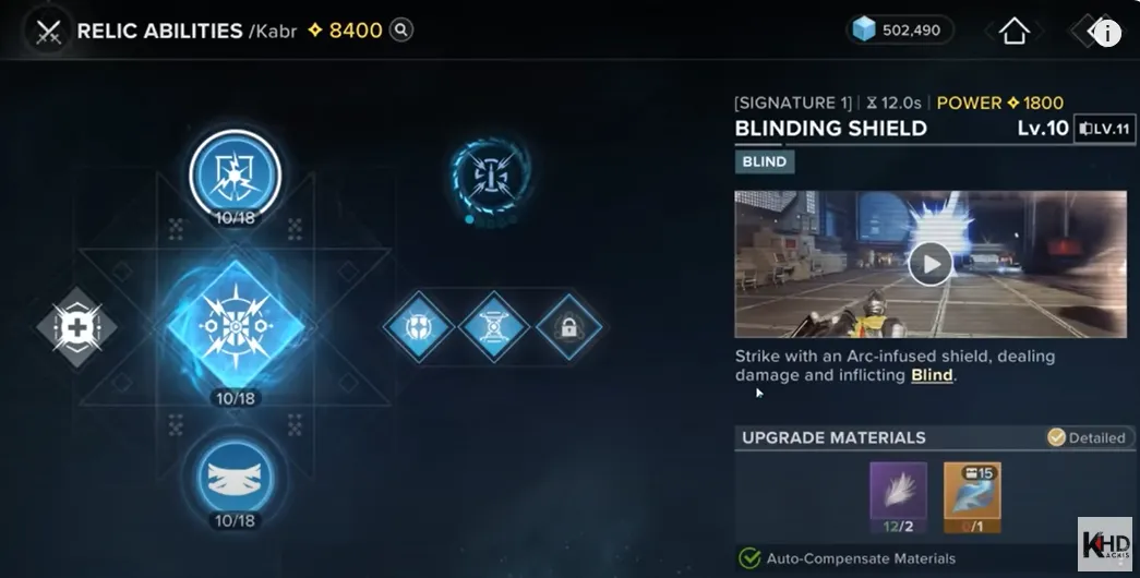 Kabr Abilities
