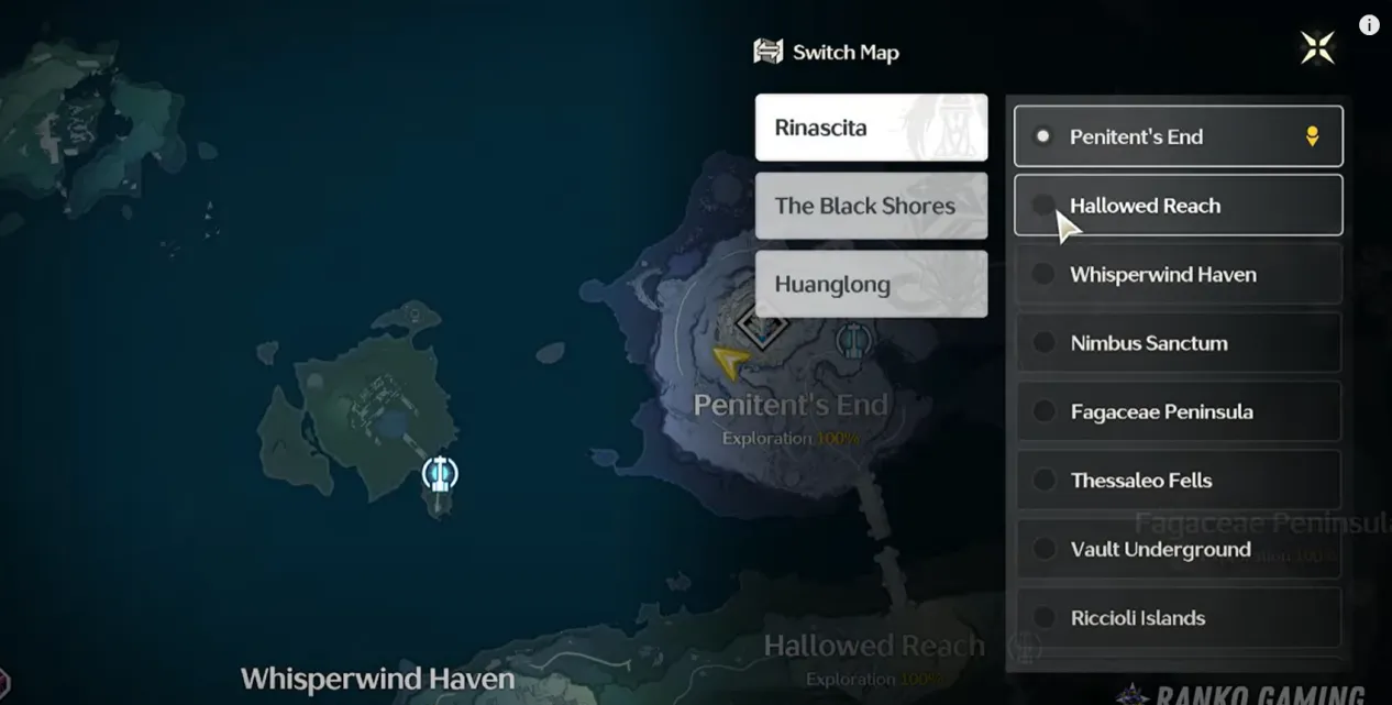 Resonance Nexus Location on the Southwest Hillside of the Central Beacon