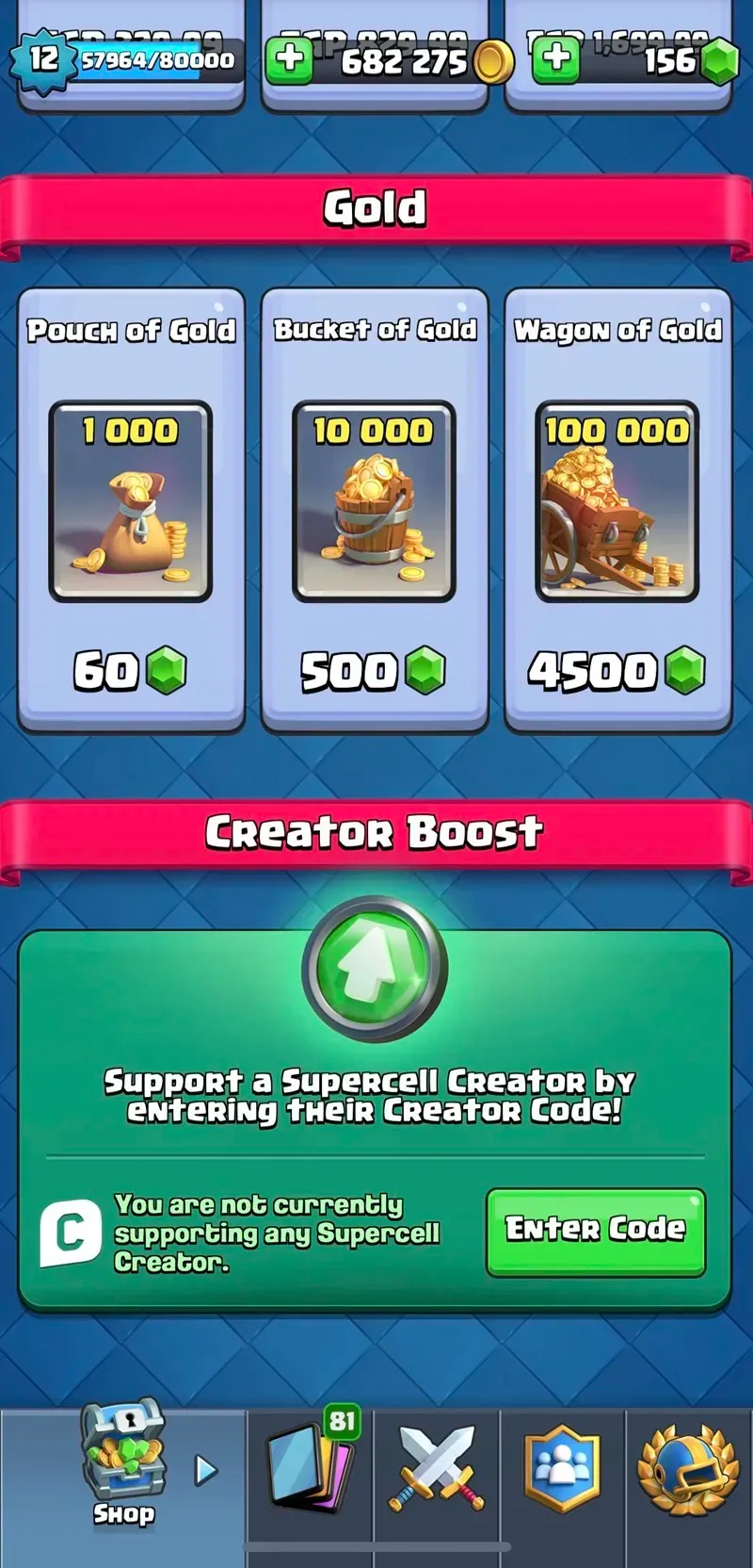 Page de Boost Créacteur