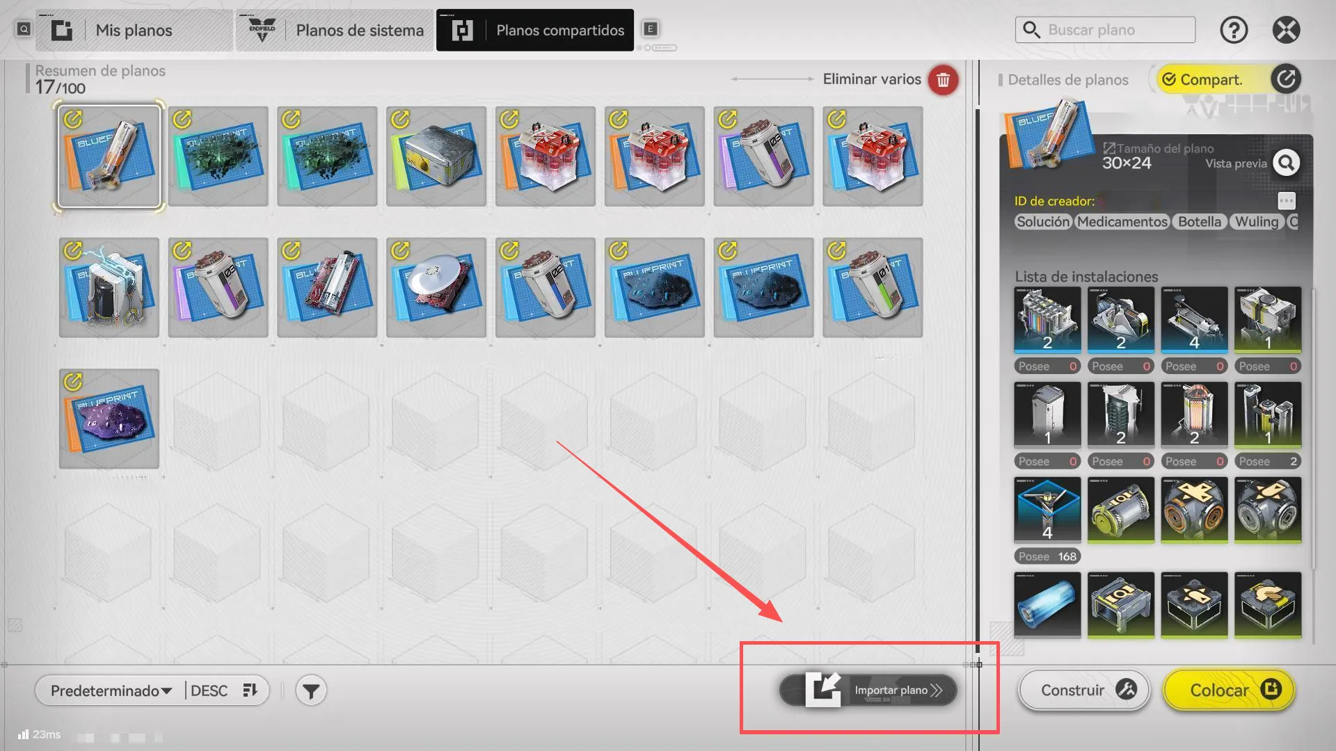 &iquest;C&oacute;mo Importar los C&oacute;digos de Plano?