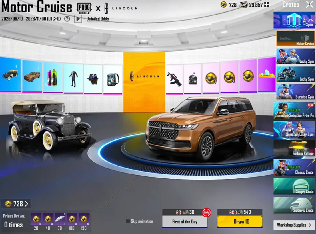 Motor Cruise Lucky Spin.