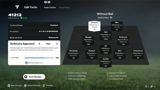 Formation 4-1-2-1-2 Narrow/Diamond