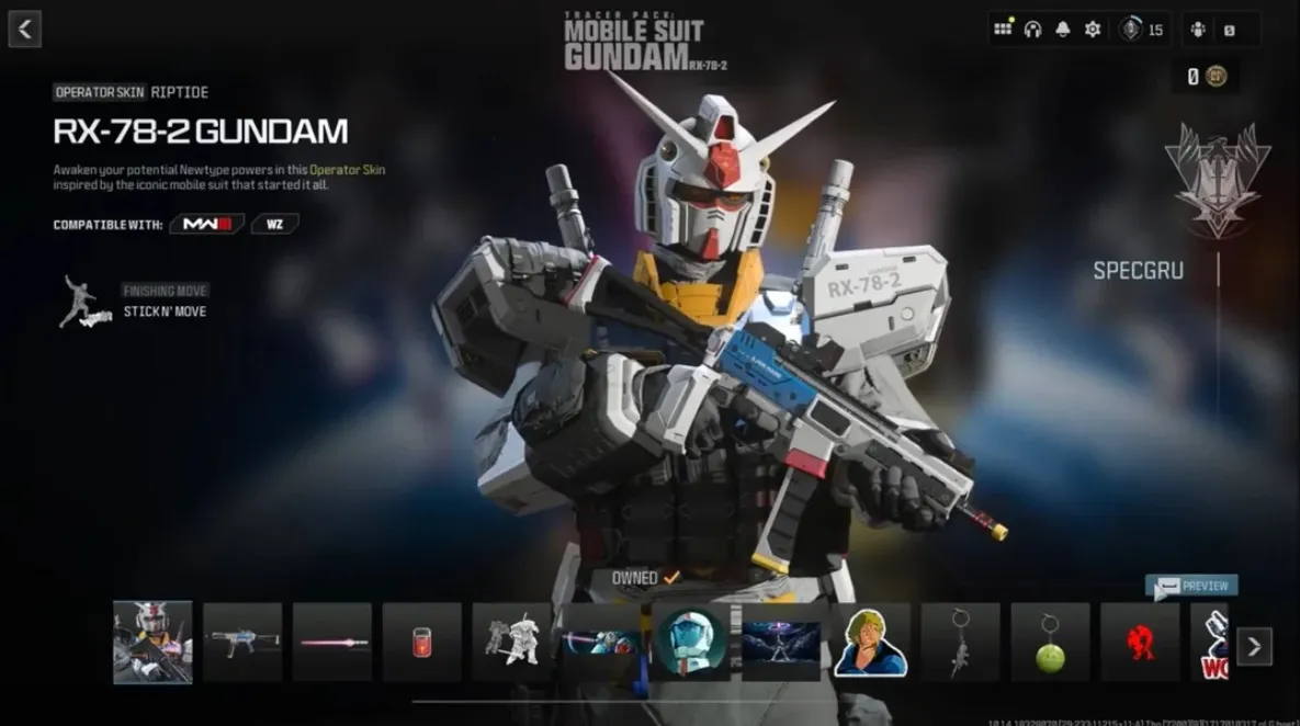 call of duty mobile x gundam collaboration