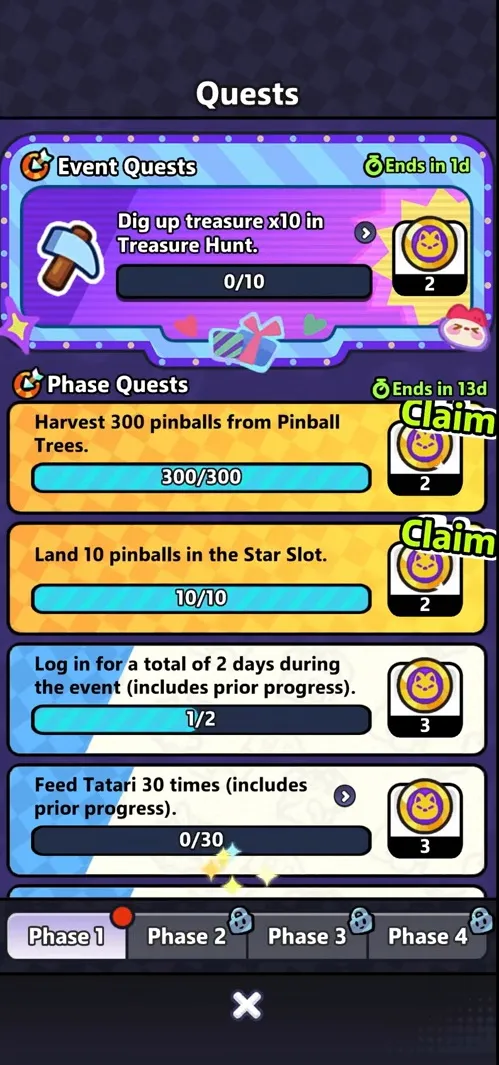 Clash of Critters Carnival Rush phase quests and event tasks