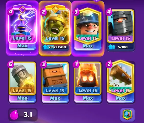 Clash Royale Arena Decks