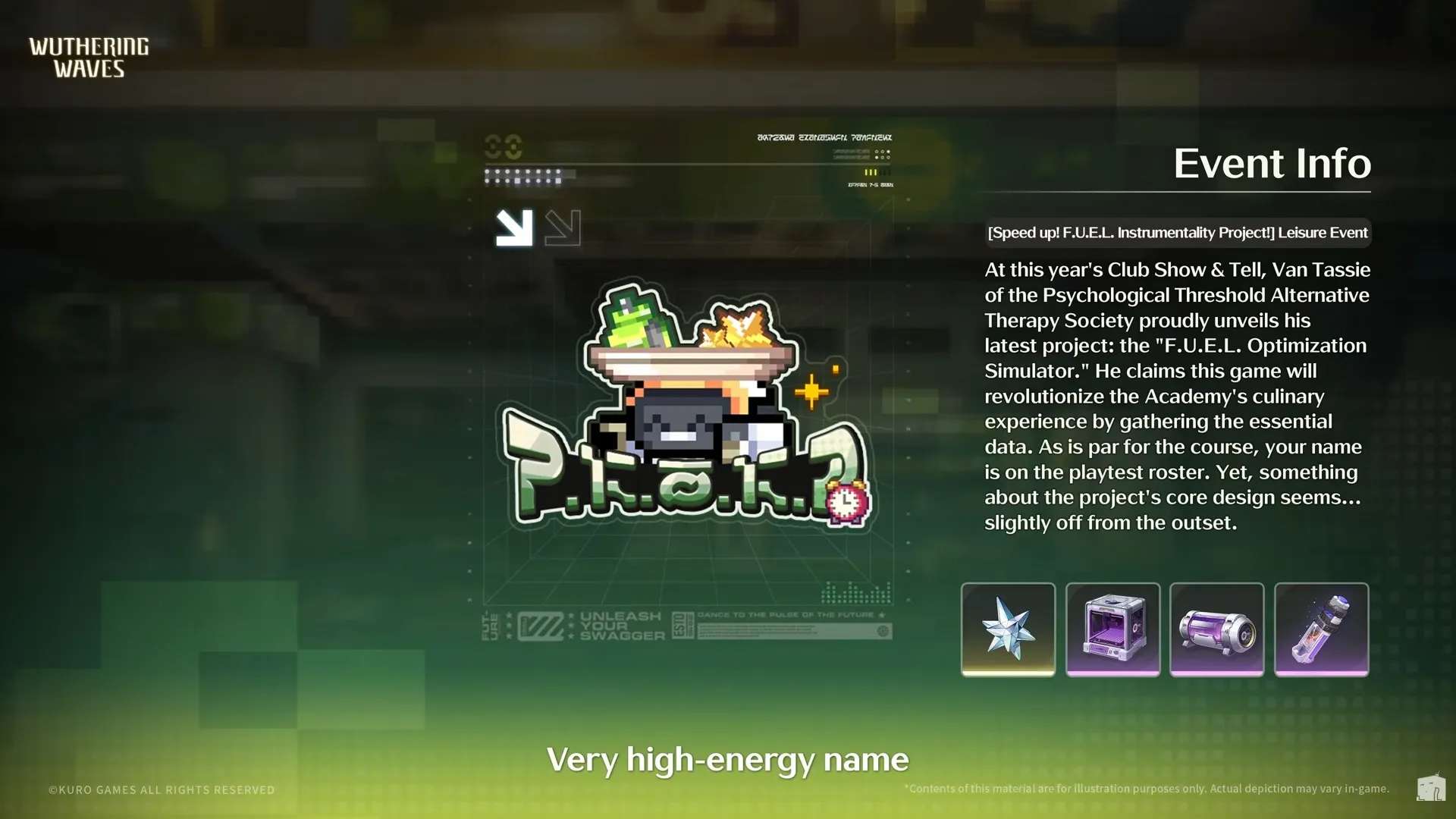 Speed Up! F.U.E.L mini-game