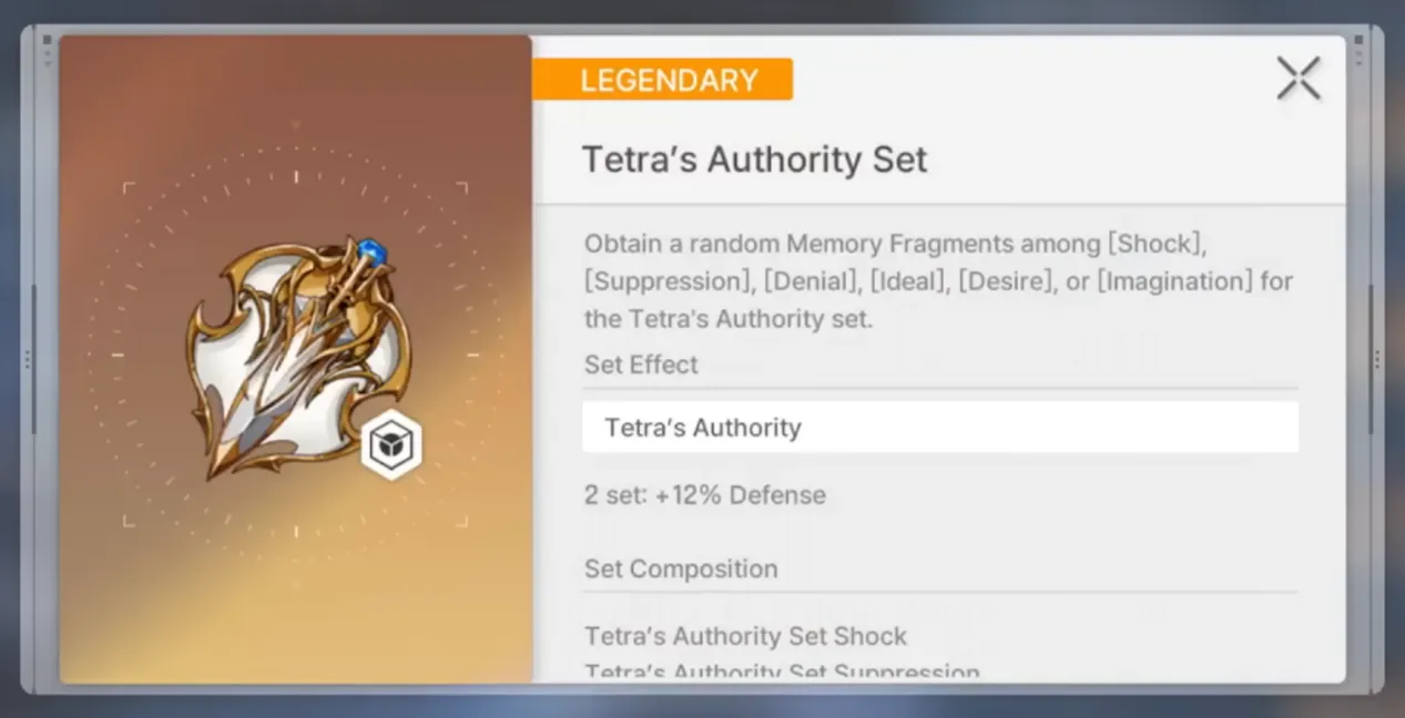 Tetra’s Authority set