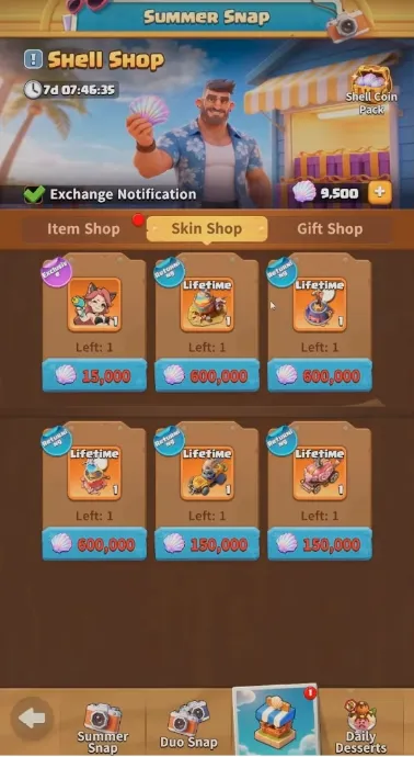 Skin shop