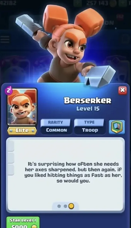 Hero Berserker Card | Clash Royale