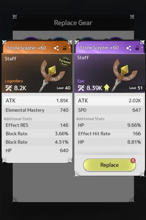 Sword x Staff Gear
