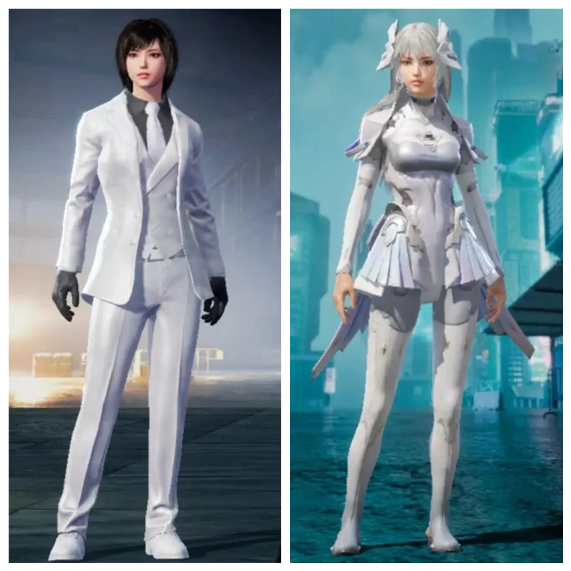 PUBG white sets