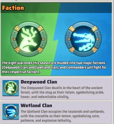 Deepwood Clan vs Wetland Clan
