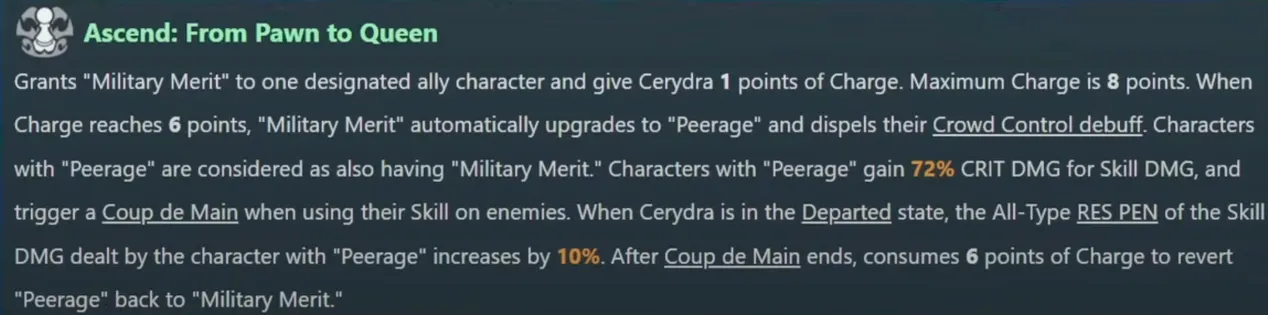 Cerydra skill