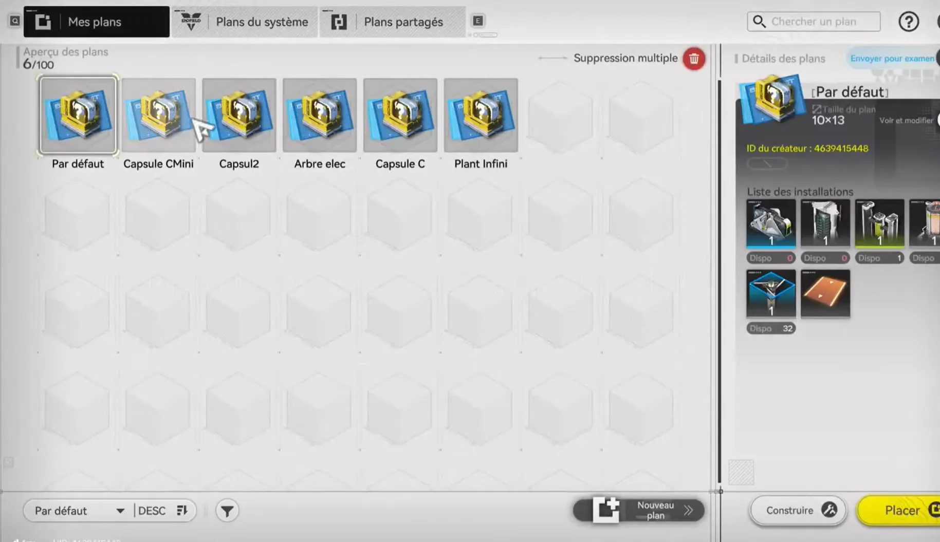 Comment utiliser les codes de plans ?