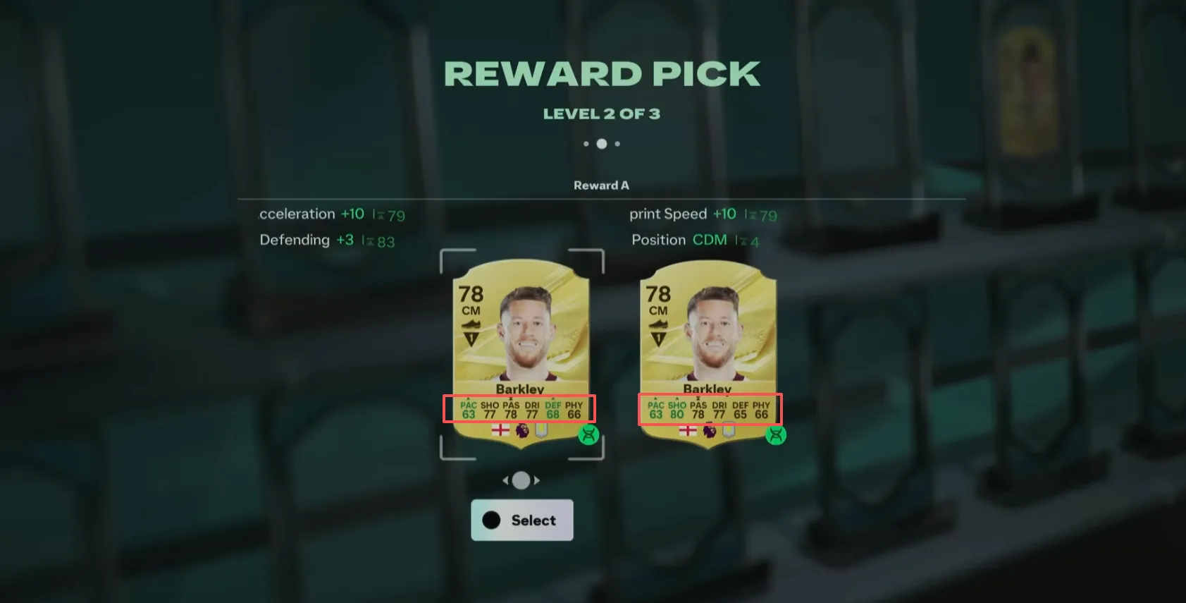 Evolution Reward Choices