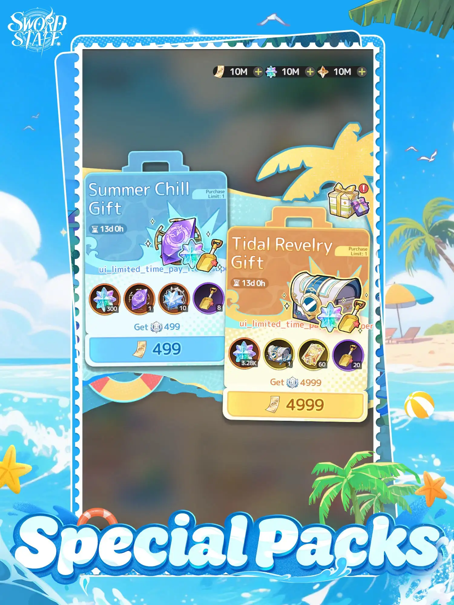 Ocean Chase Paid Packs