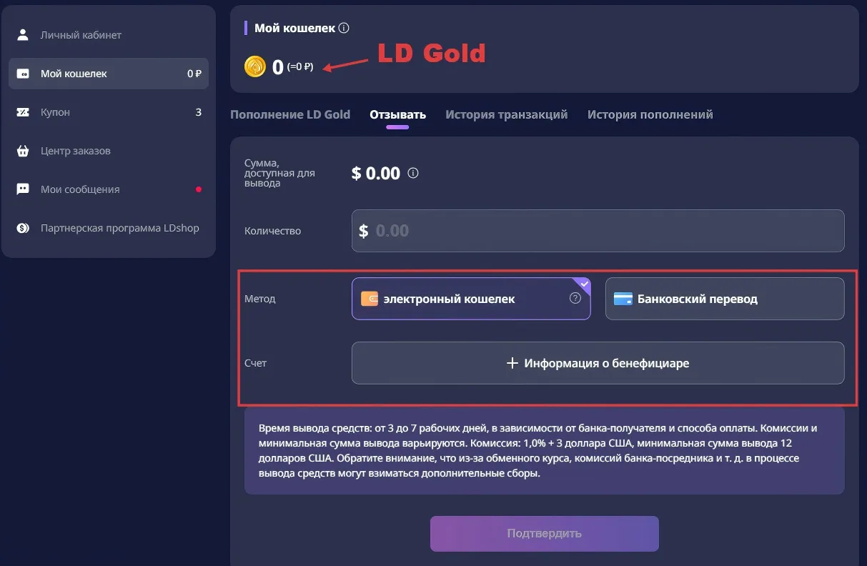 способы вывода