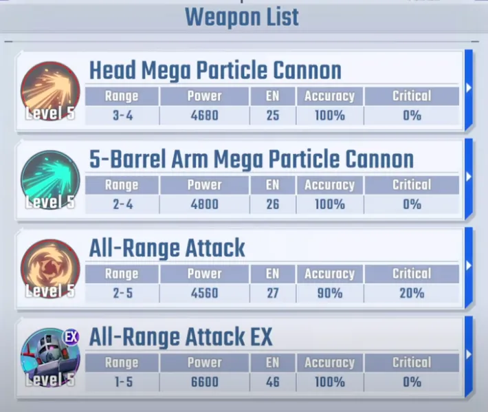 Zeong (EX) weapon