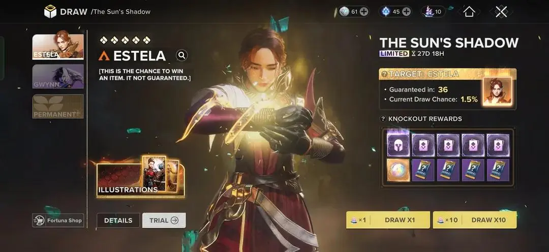 Estela's limited banner