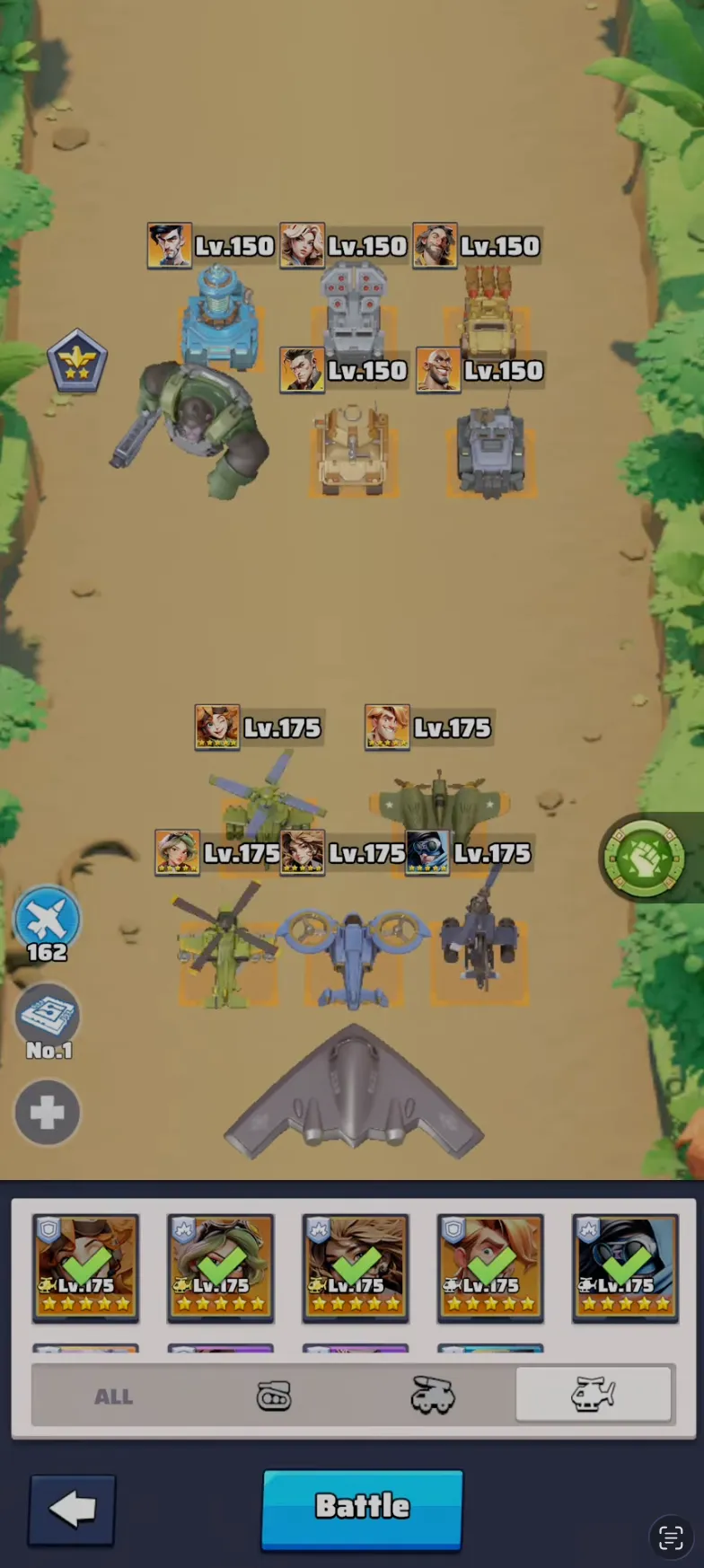 Area Buffs & Best Squad Lineups