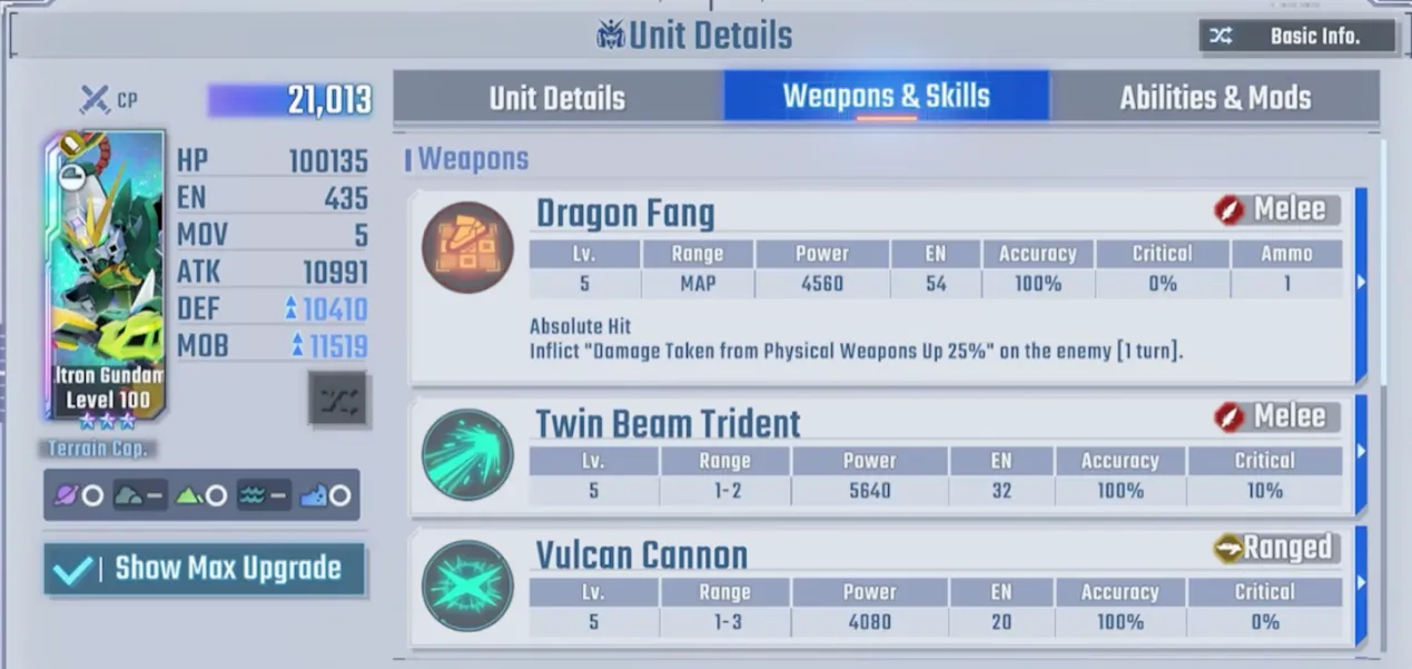 Altron Gundam Skills p1