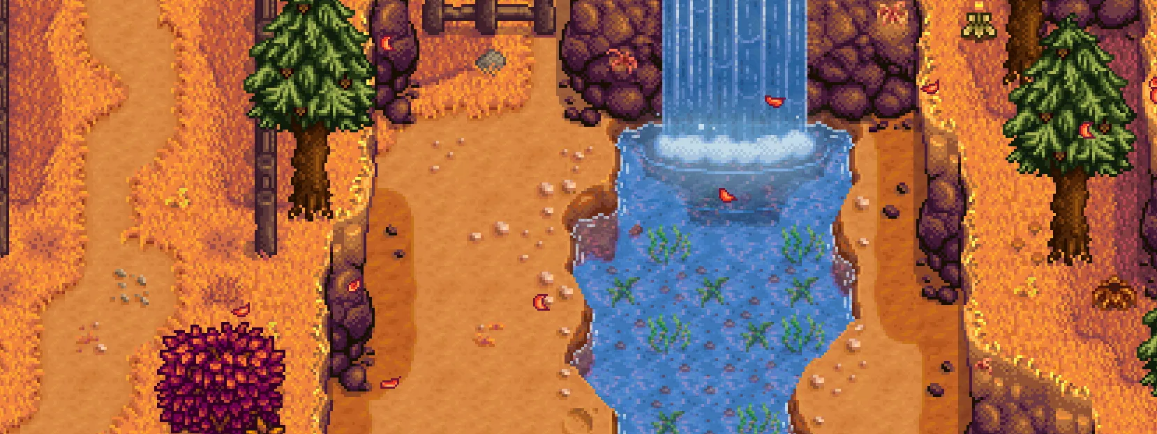 The waterfall north of JojaMart