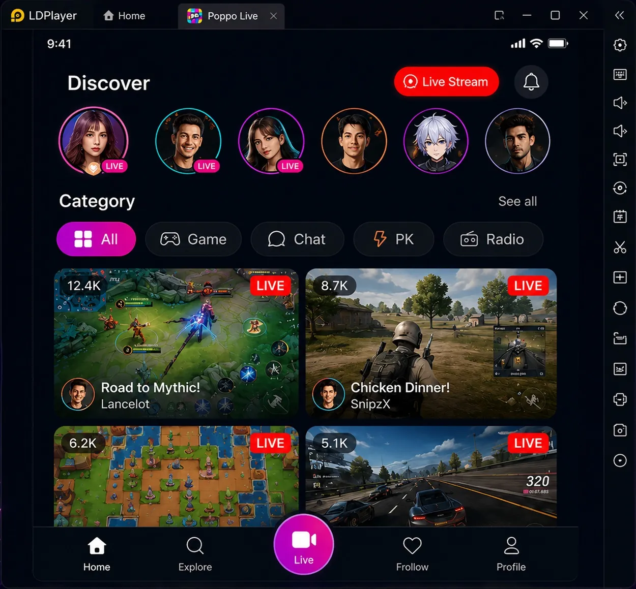 Poppo Live for Streamers