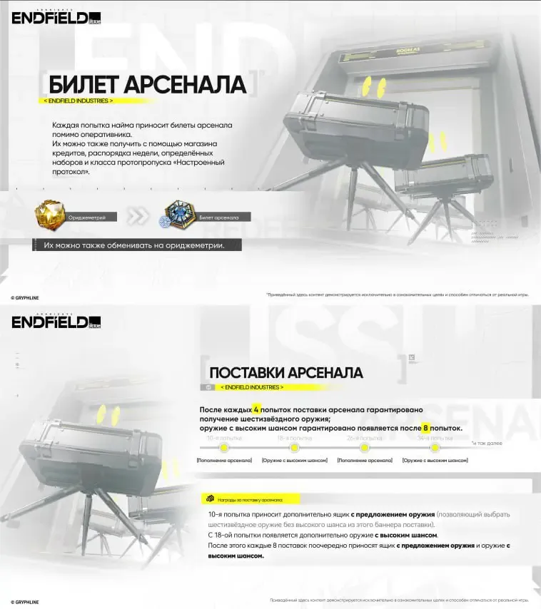 Билеты арсенала: Бесплатное оружие за призыв героев