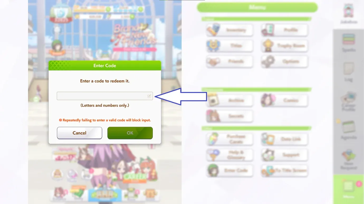 How to Redeem Codes in Umamusume: Pretty Derby
