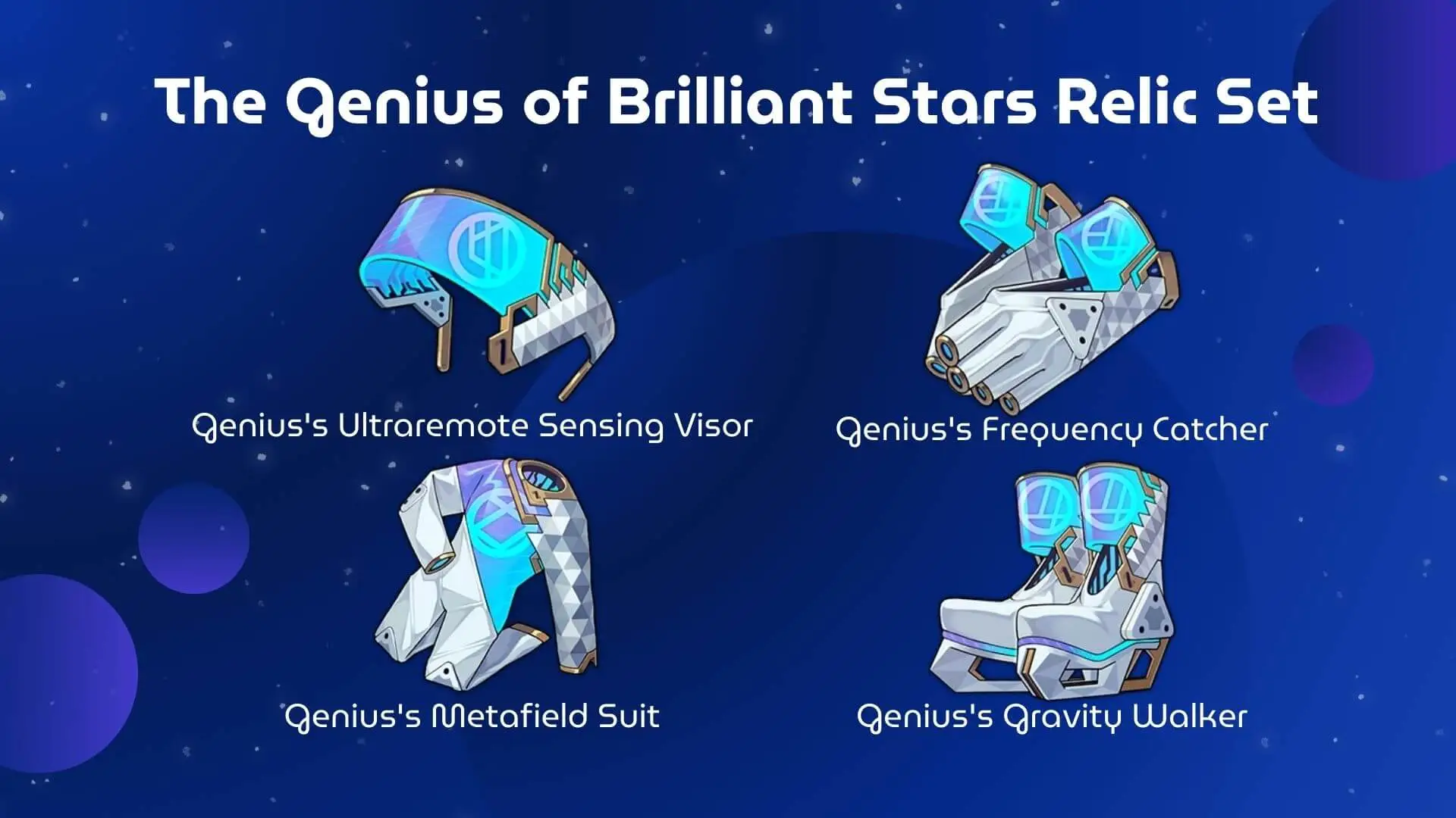 Genius of Brilliant Stars relic set