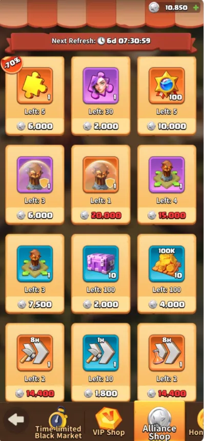 alliance shop
