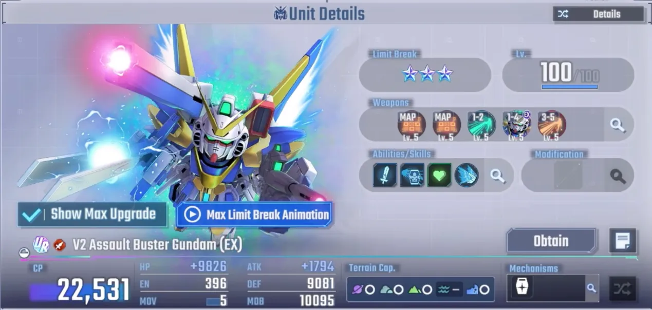 V2 Assault Buster Gundam