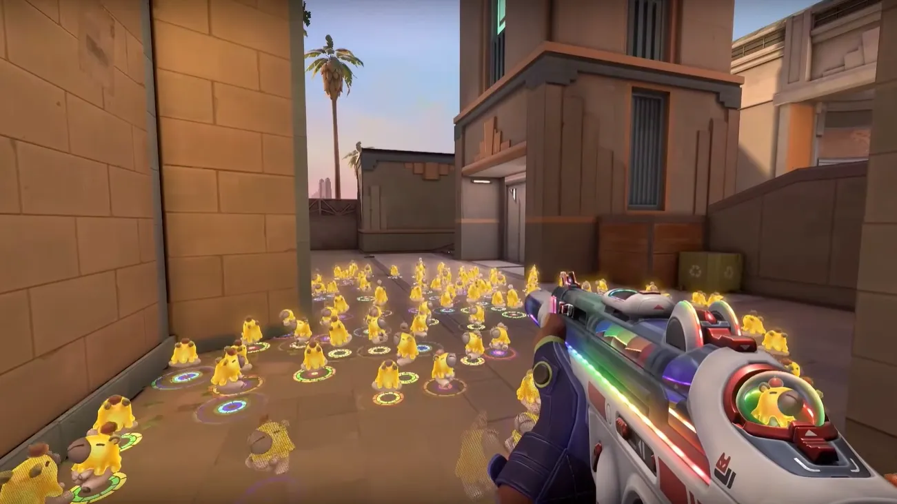POPMONZ mascots appearing after the finisher capsule breaks