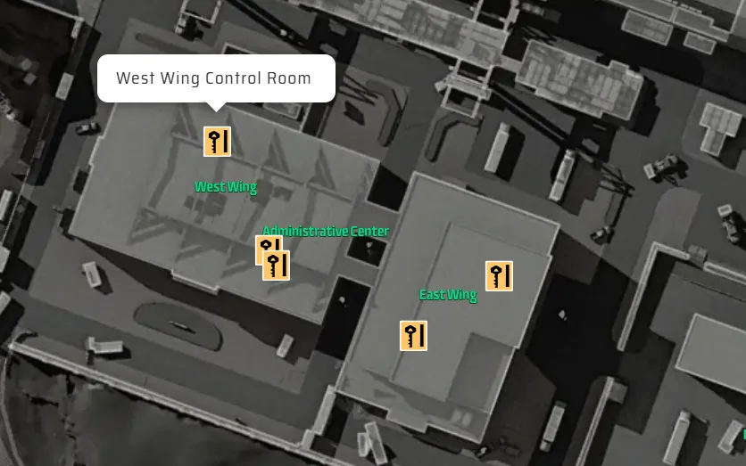 West Wing Control Room Location