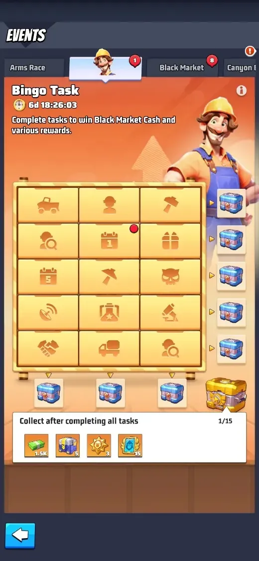 Bingo-Aufgaben-Event