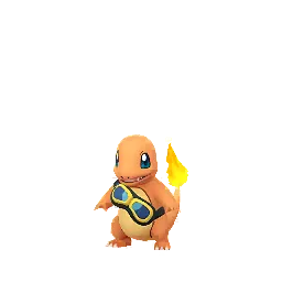 Charmander wearing Friede’s goggles