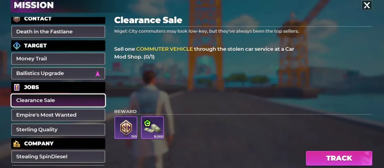 Gangstar Mirage City Manual missions reward list