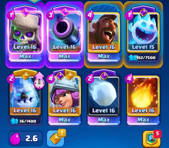 Clash Royale Arena Decks