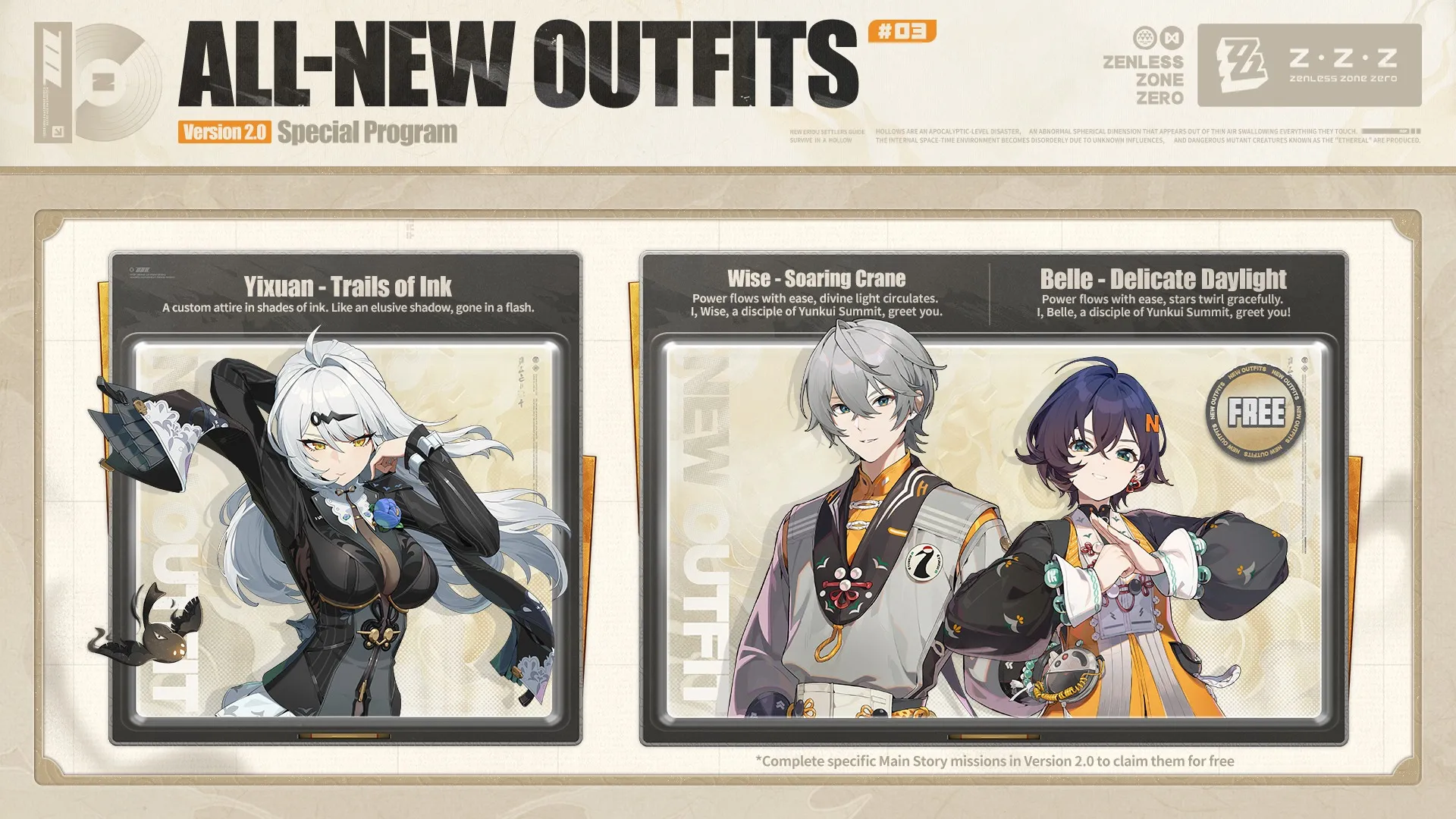 ZZZ 2.0 New Outfits