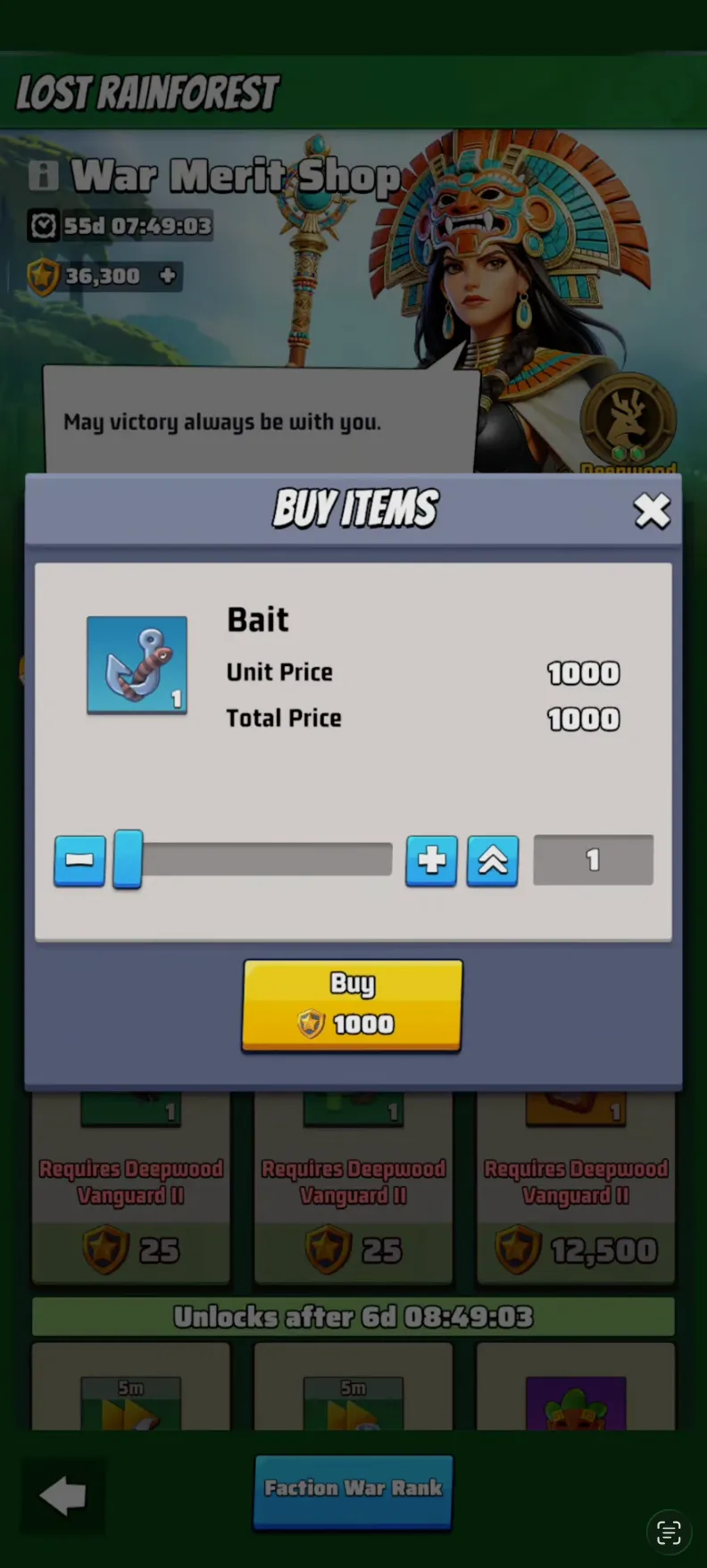 Last War Merit Shop Baits