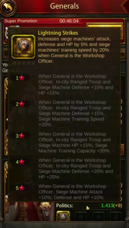 generals