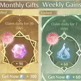 Monthly Gifts+Weekly Gains | Infinity Nikki