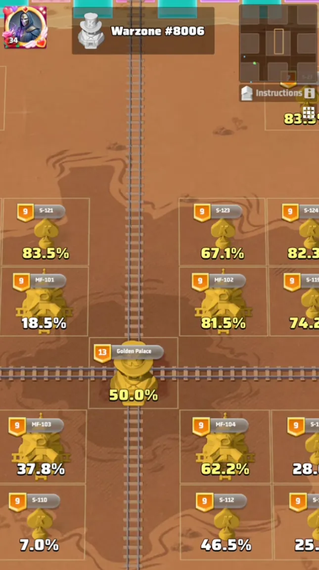 Угловые здания и первые очки разрушения