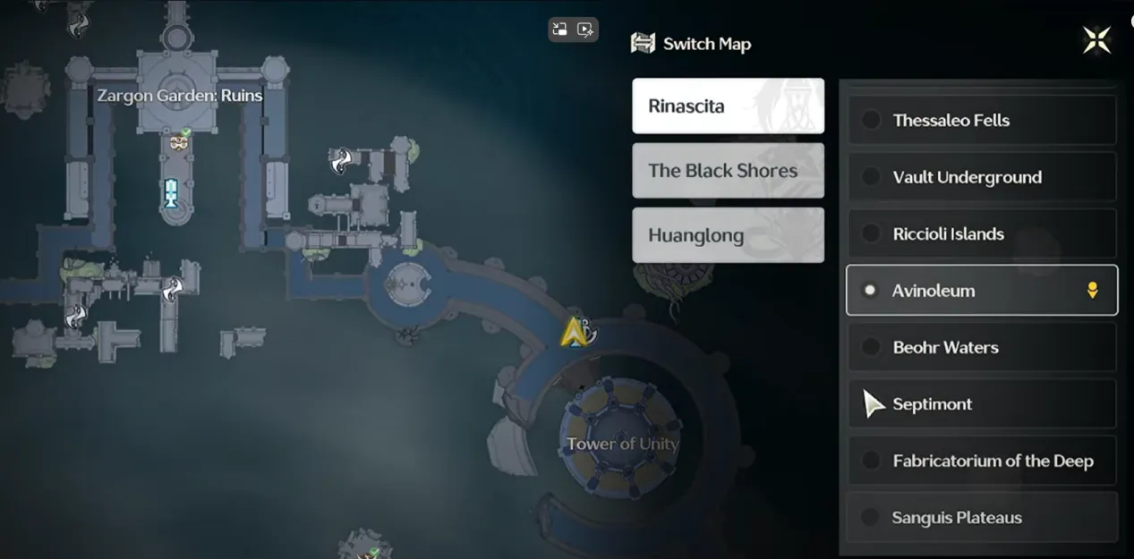 Resonance Nexus Location at the Tower of Unity in Avinoleum