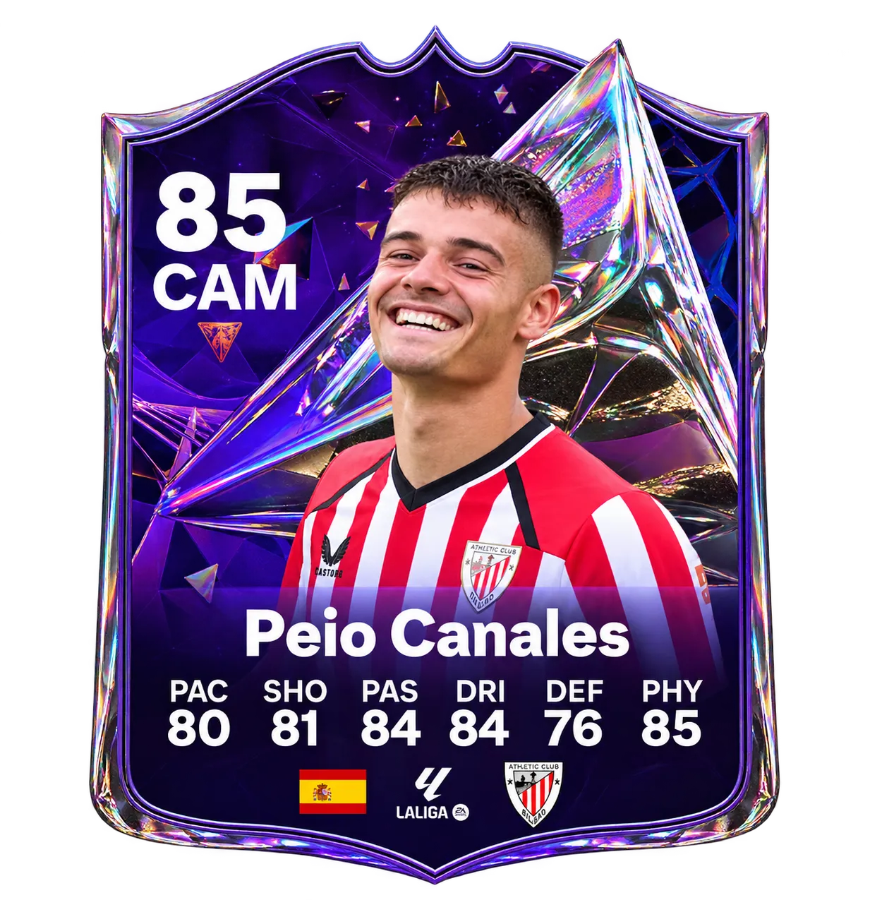 Peio Canales 85 CAM Future Stars Team 2 player card in EA SPORTS FC 27